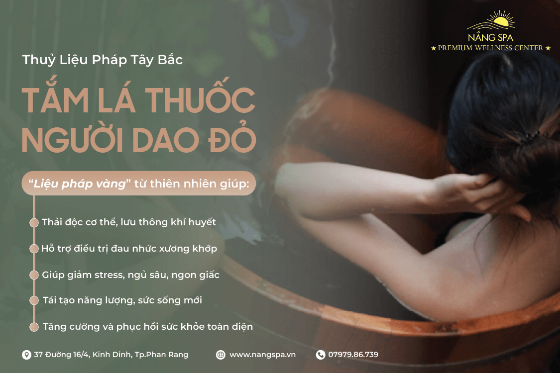Tắm lá thuốc người dao đỏ